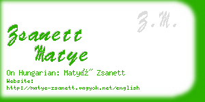 zsanett matye business card